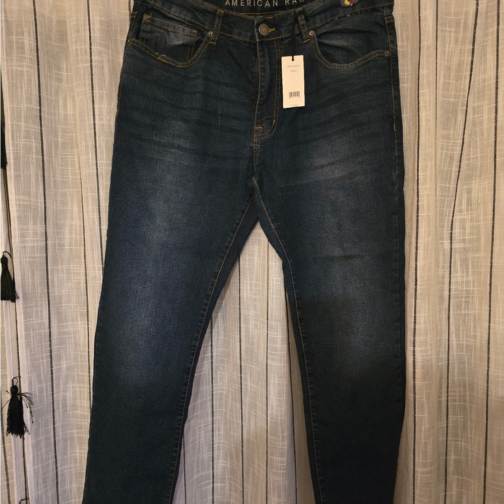 American Rag Men's Deep Indigo Skinny Jeans
